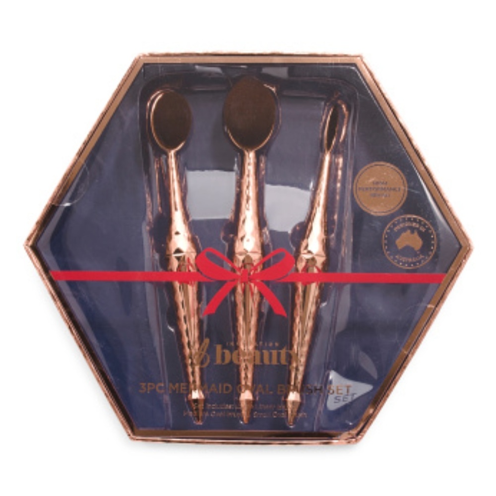🎆 FREE WITH $40 PURCHASE INNOVATION BEAUTY 3 pc Mermaid Brush Set